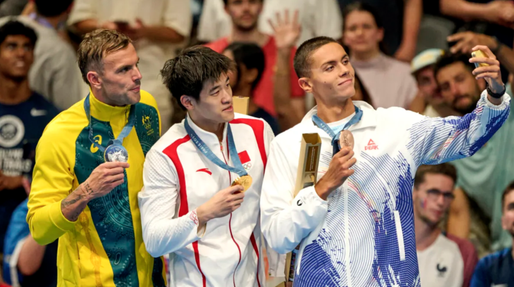 Kyle Chalmers, Pan Zhanle, David Popovici / Sursă foto: Inquam Photos / Colette Rochefort