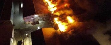 Incendiu la un depozit din Afumați. Foto: ISUBIF