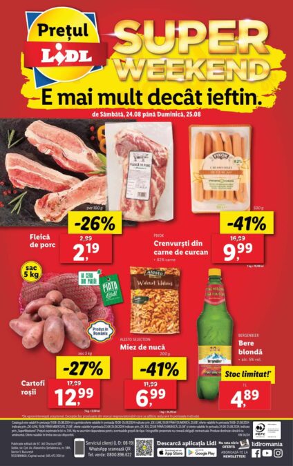 Oferta momentului la Lidl! Produsul iubit de români intră la raft de azi, 24 august, și costă numai 2,19 lei 26 Lidl