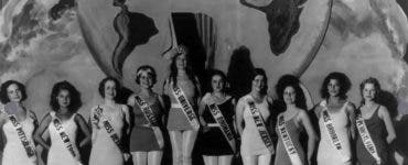 Participante Miss Universe. Erastia Peretz, a șasea de la stânga la dreapta. Foto: Arhivă