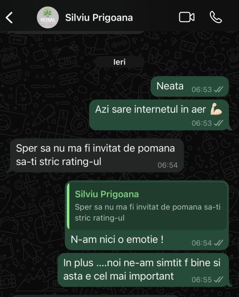 Ultimele mesaje dintre Bursucu și Silviu Prigoană în ziua morții milionarului. "Azi sare internetul în aer" 26 Bursucu dezvăluiri