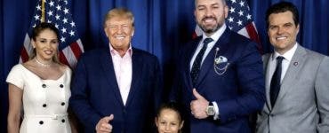 Dragos Sprânceană cu Donald Trump. Foto: Instagram