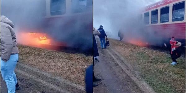 Incendiu la locomotivă în Arad