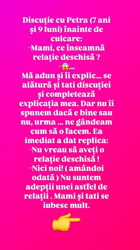 Cristina Șișcanu a fost pusă în dificultate de Petra. Discuția dintre vedetă și fiica sa, una neașteptată: „Nu vreau să aveți o relație deschisă!” 26 cristina șișcanu