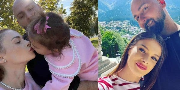 Teodora Marcu, împreună cu soțul și fetița ei