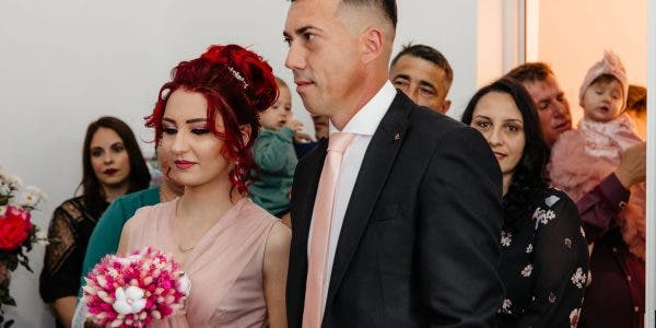 Luiza Bănulescu, cu sotul . Foto: Facebook