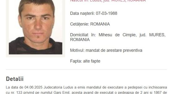 Emil Ganj. Foto: Poliția Română