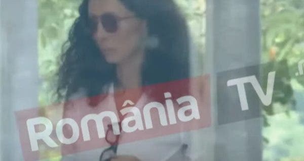 Mihaela Rădulescu la funeralii. Foto: România TV