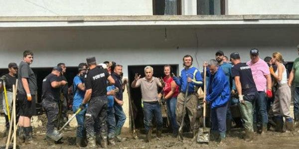 Calin Georgescu inundatii. Foto: Antena 3 CNN