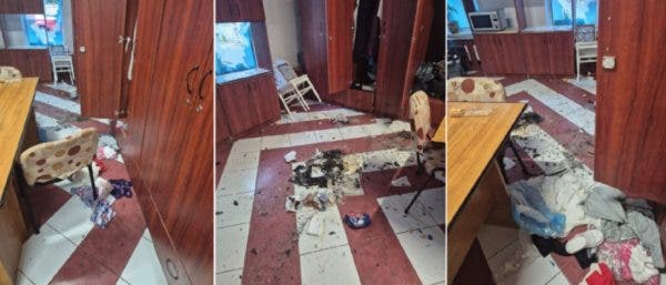 Sala de gimnastică ”Nadia Comăneci” din Onești a fost vandalizată/ sursă foto: RomâniaTV