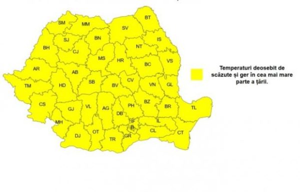 România, sub asediul gerului. ANM anunță minime de -20 de grade 29 anm