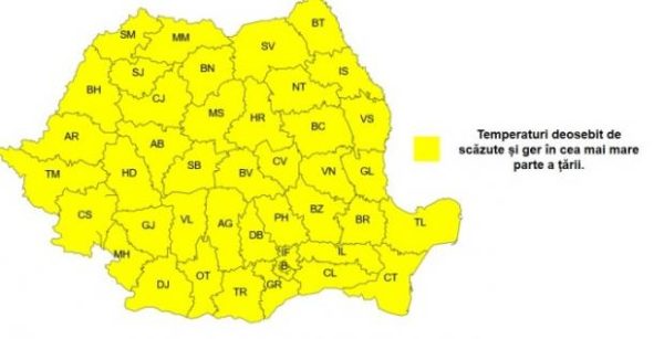 România, sub asediul gerului. ANM anunță minime de -20 de grade 30 SURSA FOTO: ANTENA 3 CNN