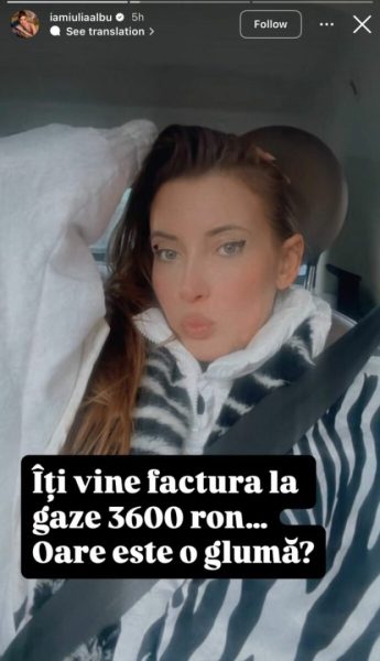 „Oare este o glumă?” Iulia Albu, șocată de factura la gaz 26 iulia albu