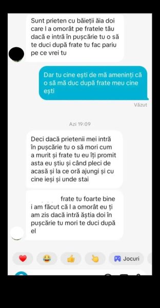 Sora lui Mario Berinde, tânărul ucis de prietenii lui în Cenei, trăiește în teroare. Aceasta primește amenințări cu moartea după moartea fratelui său 26 mario berinde