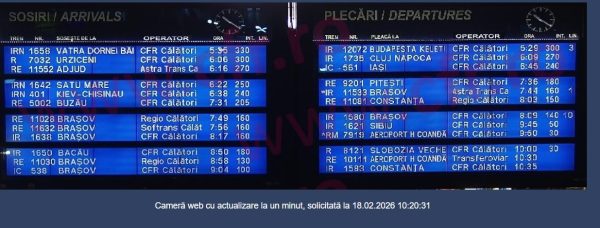 Haos feroviar în Capitală. Toate sosirile din Gara de Nord, afectate de ninsori 26 gara de nord