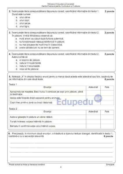 evaluare nationala 2026