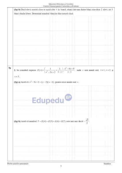 evaluare nationala