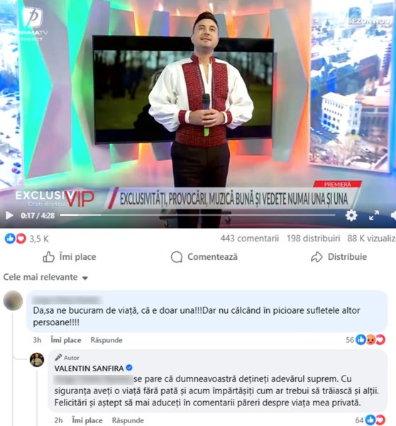 Valentin Sanfira nu se mai abține. Ce mesaj tăios a transmis artistul la mai bine de o lună de la divorț 26 Valentin Sanfira