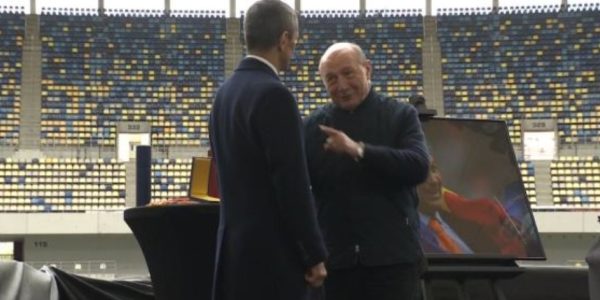 Traian Basescu si Răzvan Lucescu. Foto: DigiSport