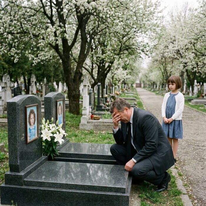 Vizita mormintele fiicelor sale în fiecare sâmbătă. Ce i-a spus o fetiță la cimitir