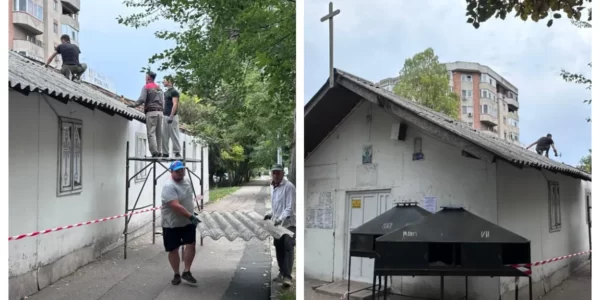 Biserica de pe trotuar din Constanța a început să fie demolată. Lăcașul urmează să fie mutat 26 biserica