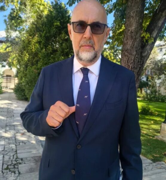 Imaginea zilei în politica românească. Ce avea pe cravată Kelemen Hunor, liderul UDMR, la întâlnirea cu Nicușor Dan de la Cotroceni 26 cravata Kelemen Hunor. Foto: Gandul